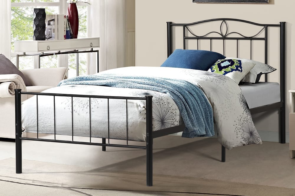 Titus T2310 Modern Classic Metal Platform Bed Frame