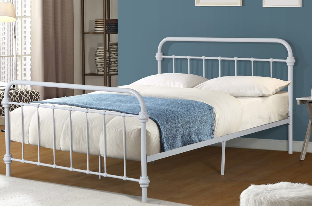 Titus T2335 Modern Vintage Metal Platform Bed Frame
