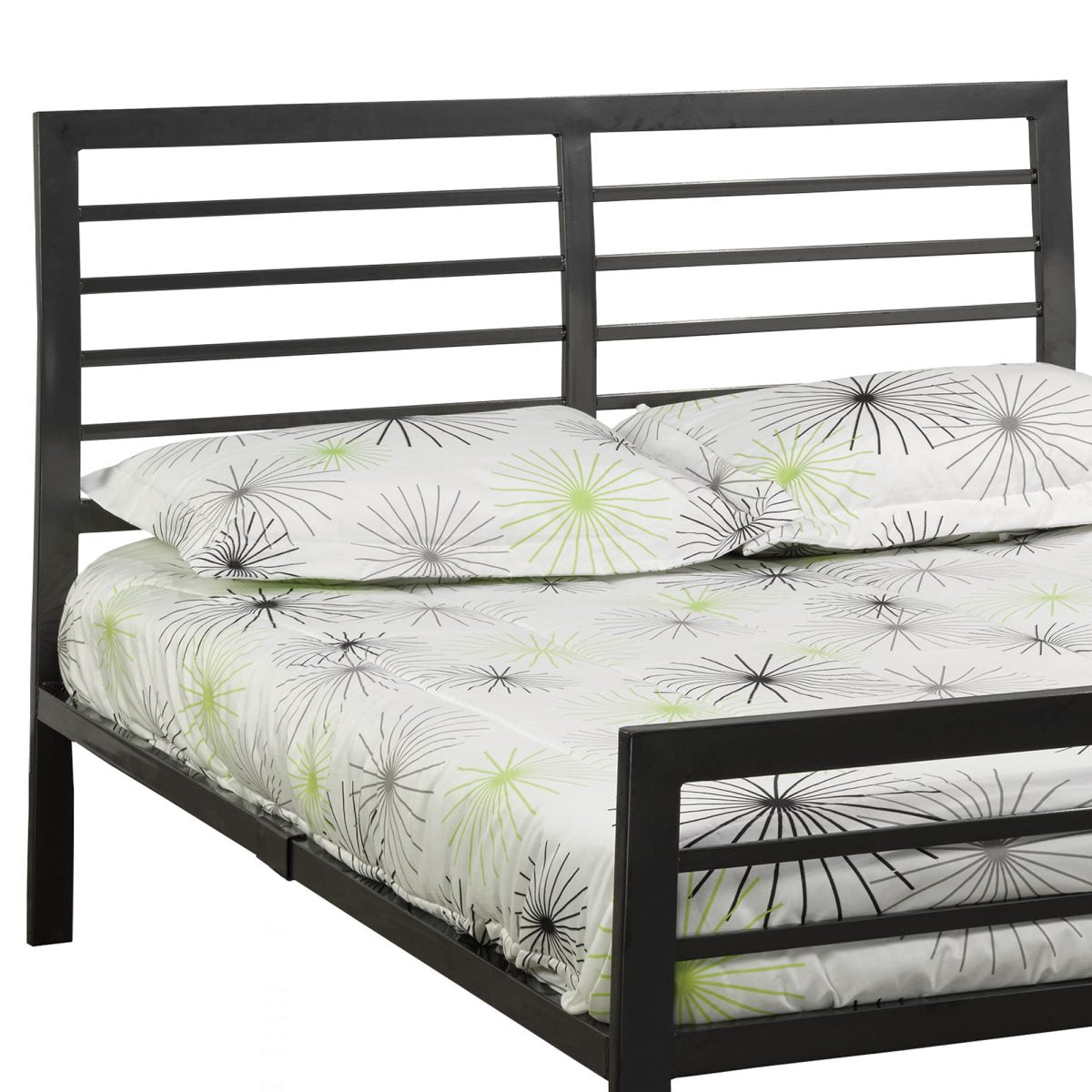 Titus T2336 Modern Slatted Metal Platform Bed Frame