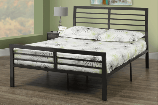 Titus T2336 Modern Slatted Metal Platform Bed Frame