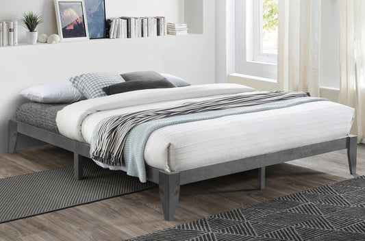 Low-Profile Wood Platform Bed