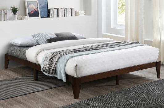 Low-Profile Wood Platform Bed