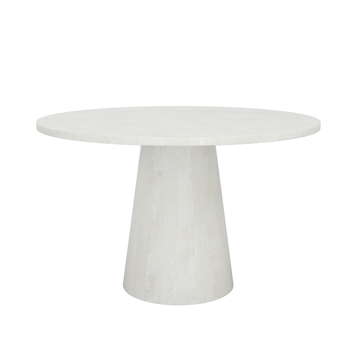 Curved Mango Wood 5-Piece Dining Set – White Vigo