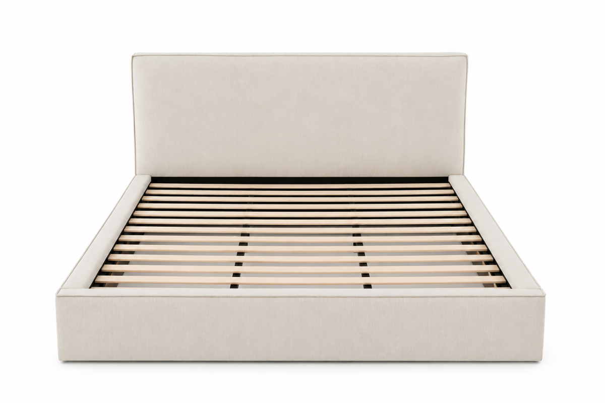 Upholstered Solid Wood Storage Bed