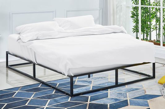 Titus T2425 Modern Metal Platform Bed Frame