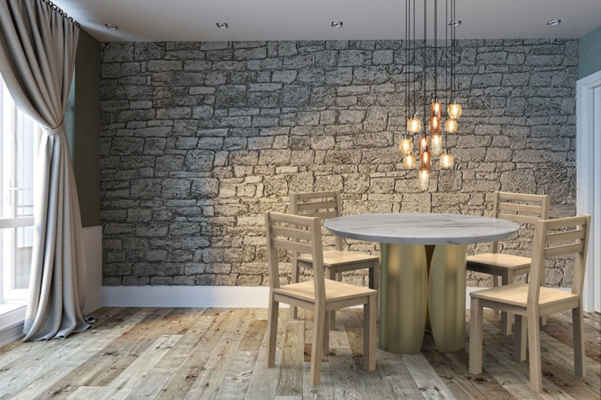 Marble Dining Table – Gold