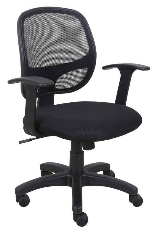Eliza Mid-Back Ergonomic Mesh Office Chair with Adjustable Height Black