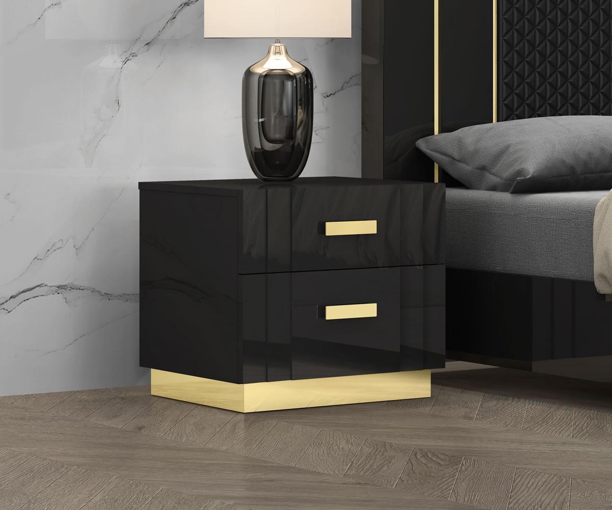 Glamour Nightstand – Black