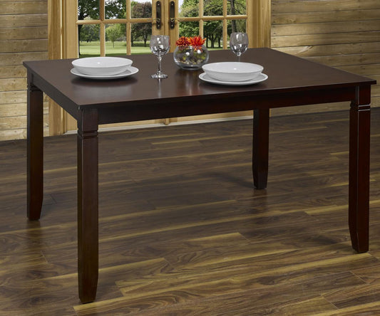 Elegant Solid Wood Dining Table - Durable Espresso Finish for Modern Homes