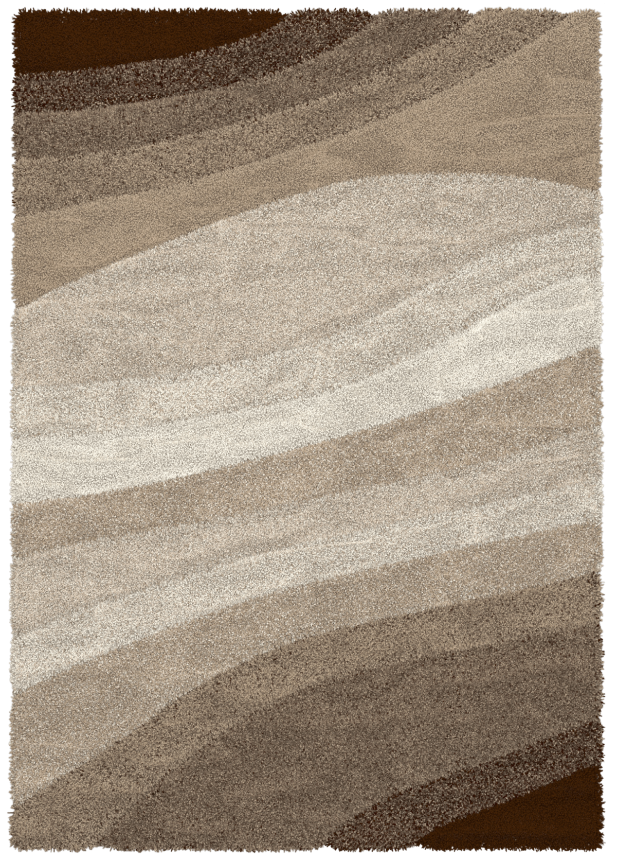 Luxurious Vizon Brown Area Rug - Soft, Durable, Modern Design
