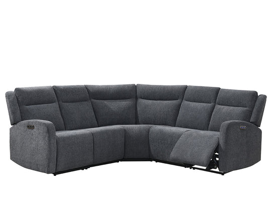 Alabama Power Reclining Sectional, Grey
