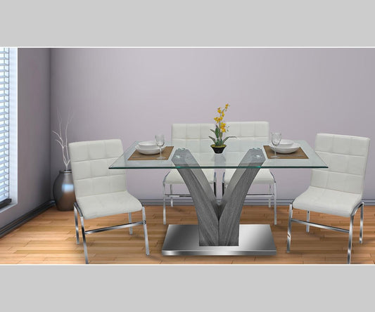 Weston Tufted Faux Leather Dining Chairs, Set of 4 – White