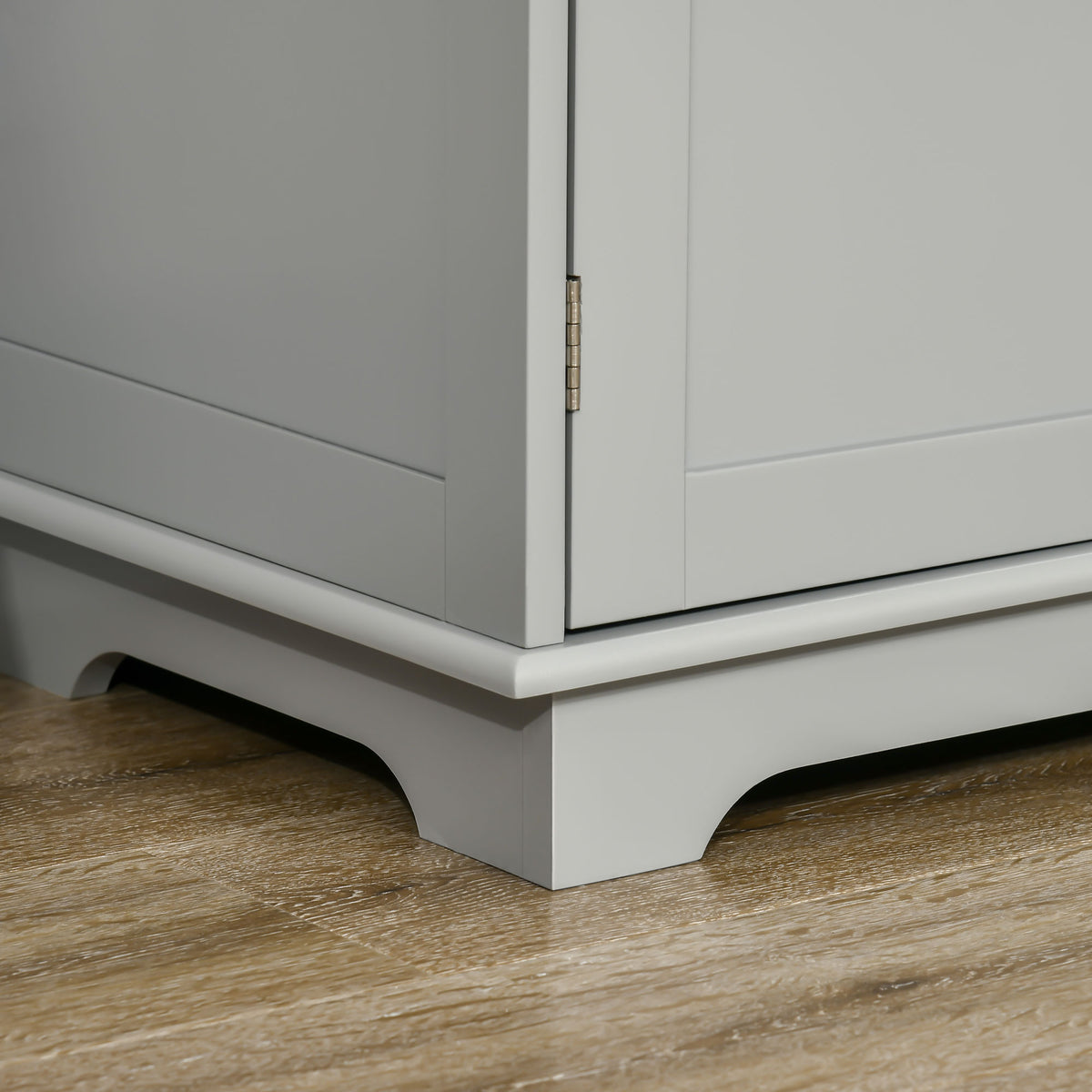 Buffet Cabinet with Storage Cabinets – 40"W x 34"H, Grey