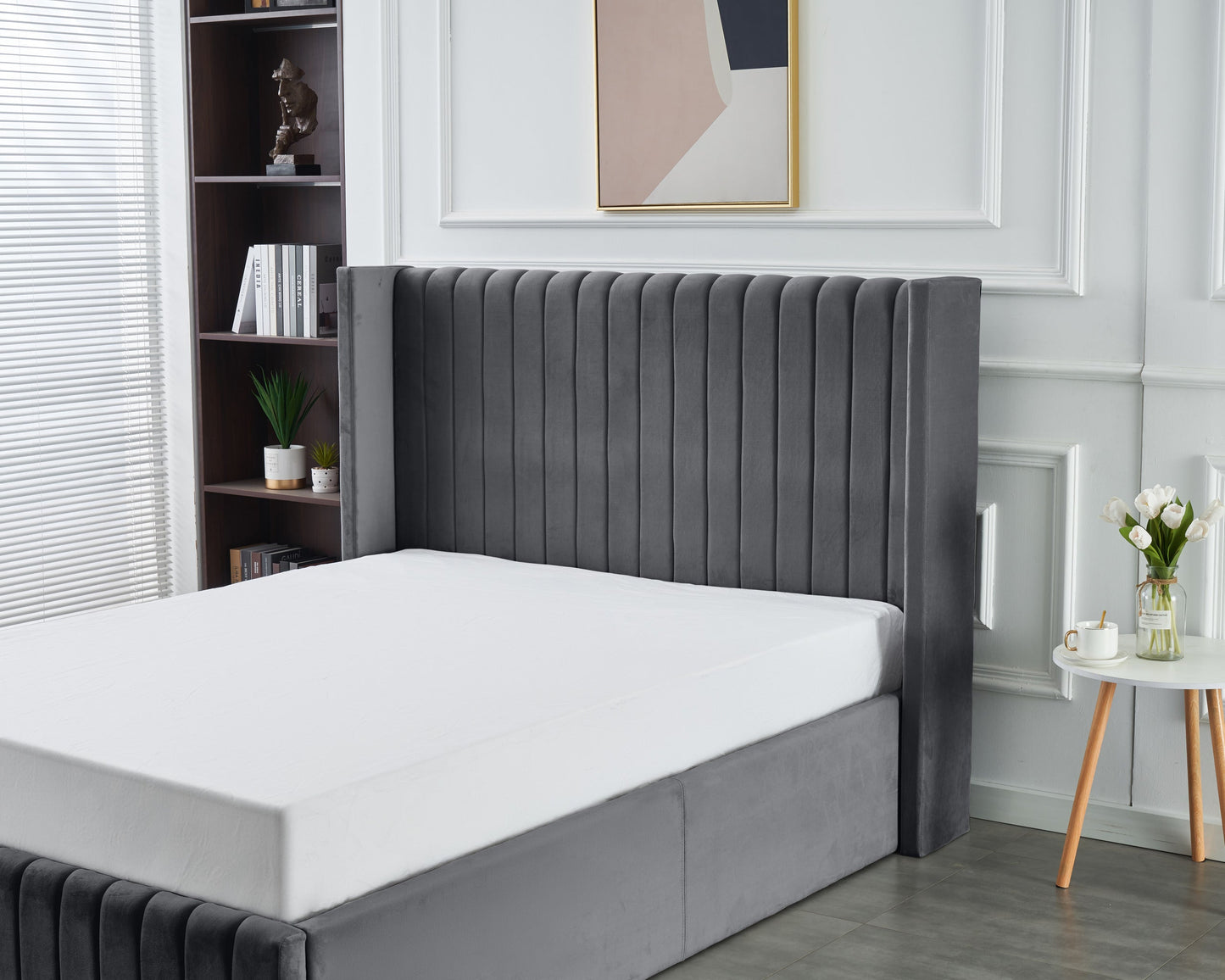 Allure Lift-Up Storage Bed Grey