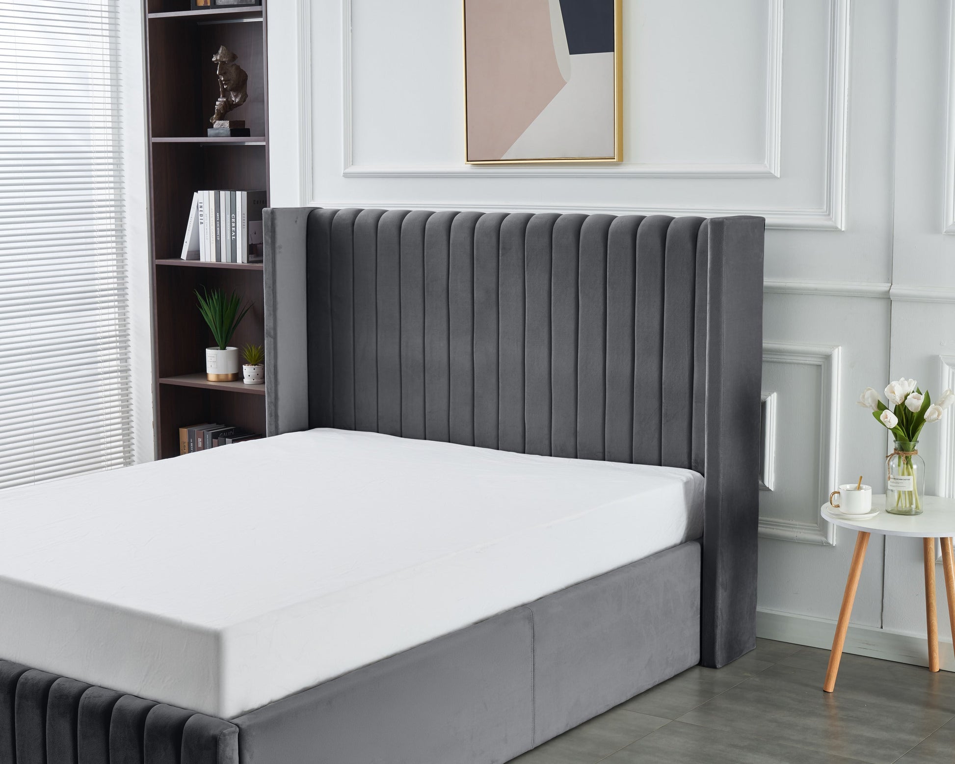 Allure Lift-Up Storage Bed Grey