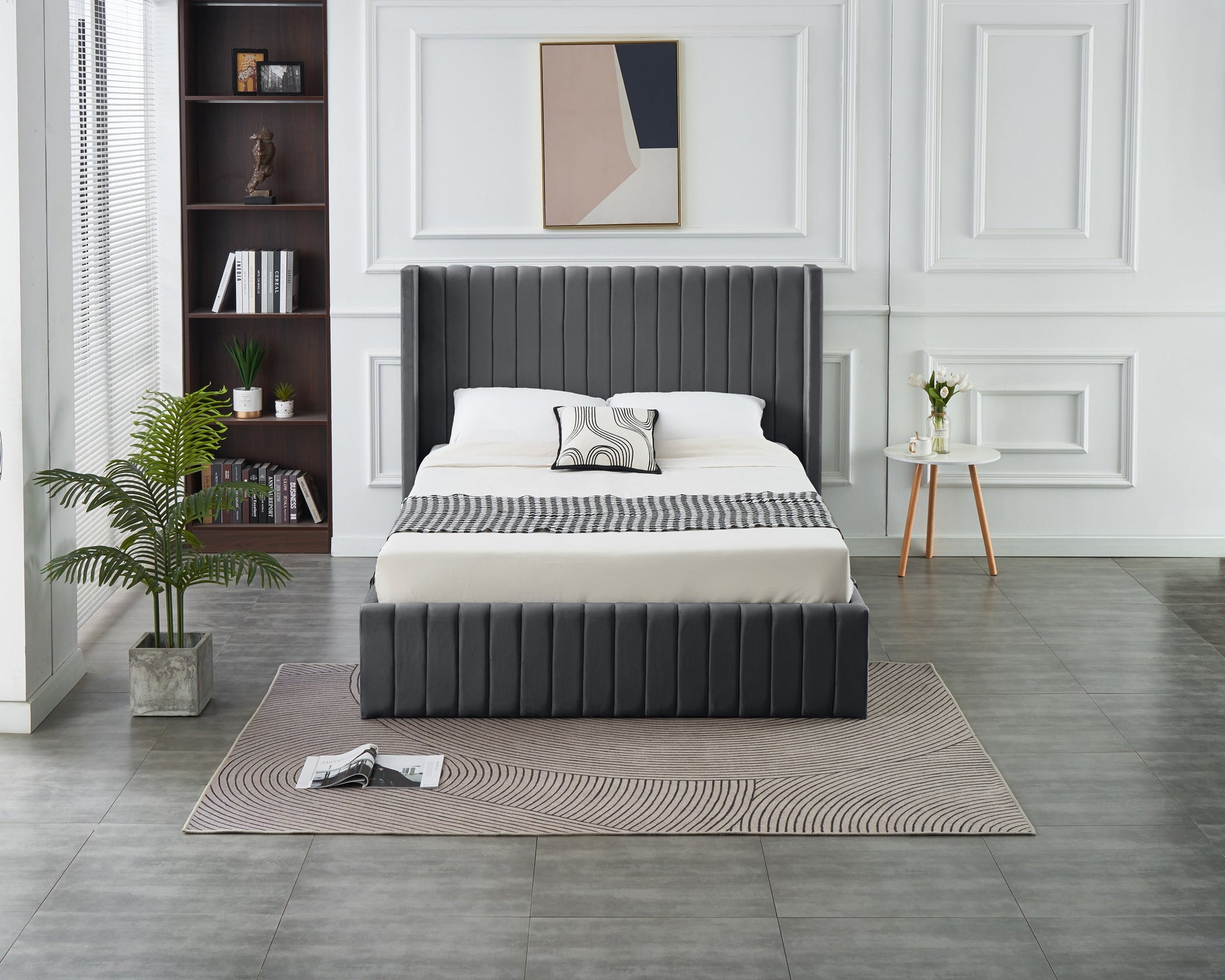 Allure Lift-Up Storage Bed Grey