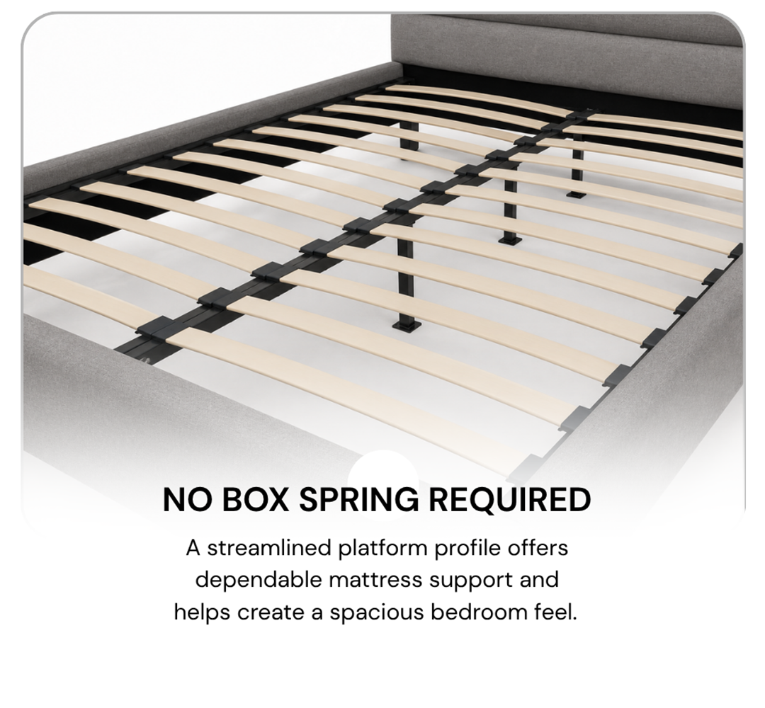 Titus T2395 Modern Tufted Platform Bed Frame