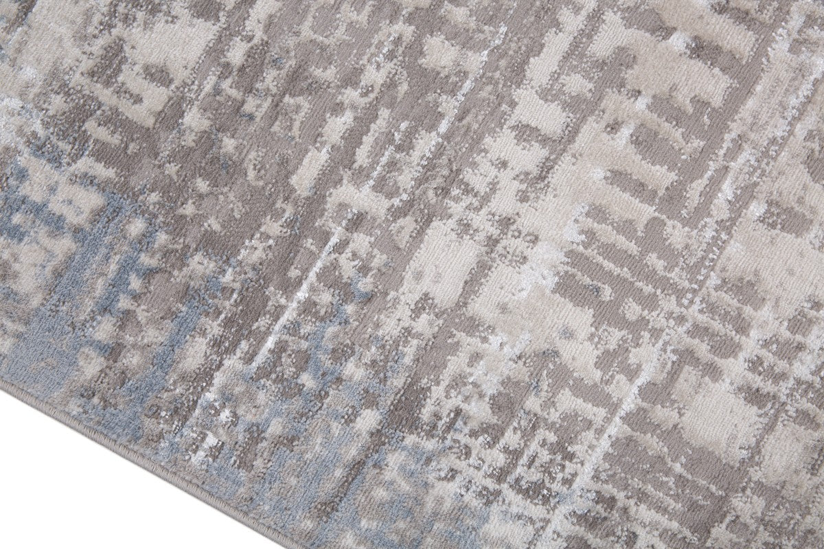 Distressed Jute Area Rug – Grey