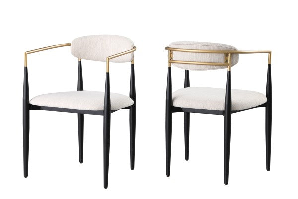 Mykos Dining Chair Set of 2 Beige