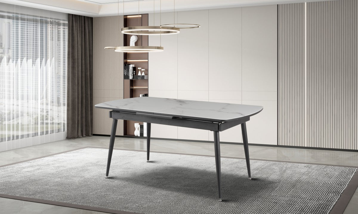 Extendable Dining Table – White