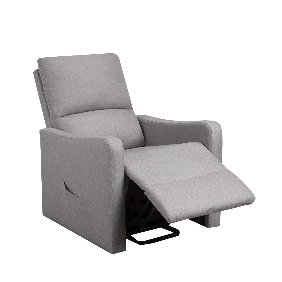 Luxurious Power Lift Recliner Chair Light Grey Ergonomic Plush Cushioning