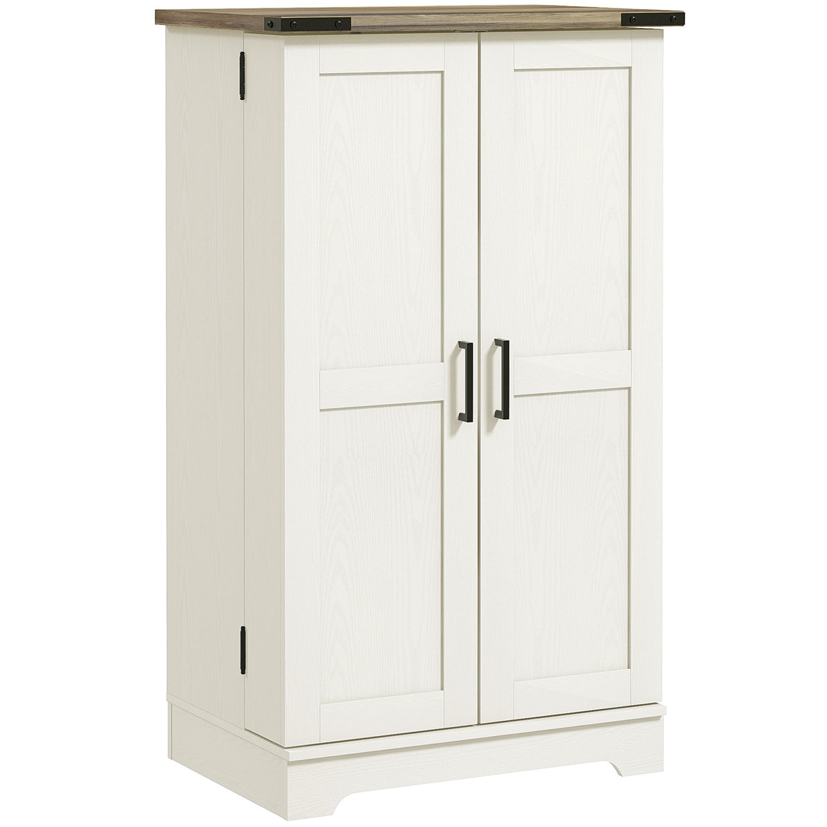 Kitchen Pantry Cabinet with Doors and Adjustable Shelves – 24"W x 39"H
