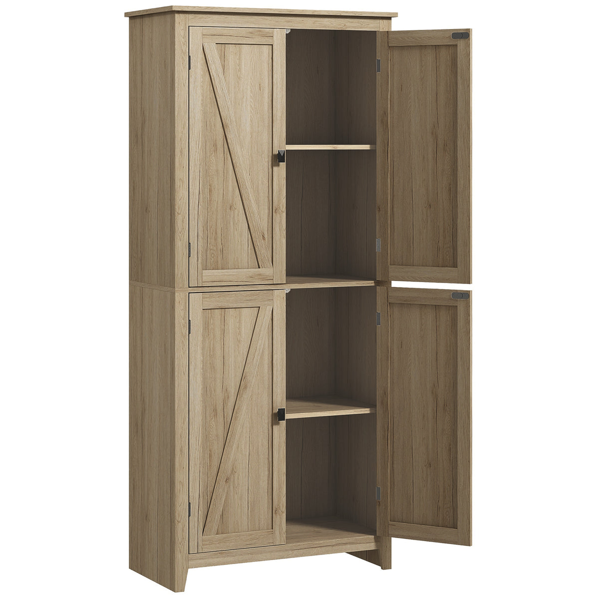 Kitchen Pantry Cabinet with Doors and Shelves – 32"W x 72"H