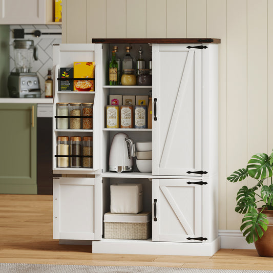 Kitchen Storage Cabinet with Adjustable Shelves – 30"W x 54"H