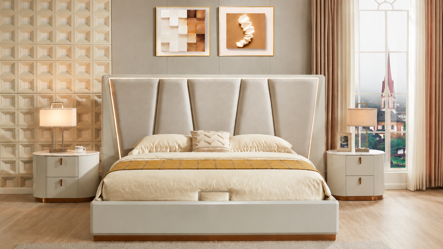 Rosa Modern Lift-Top Bedroom Set