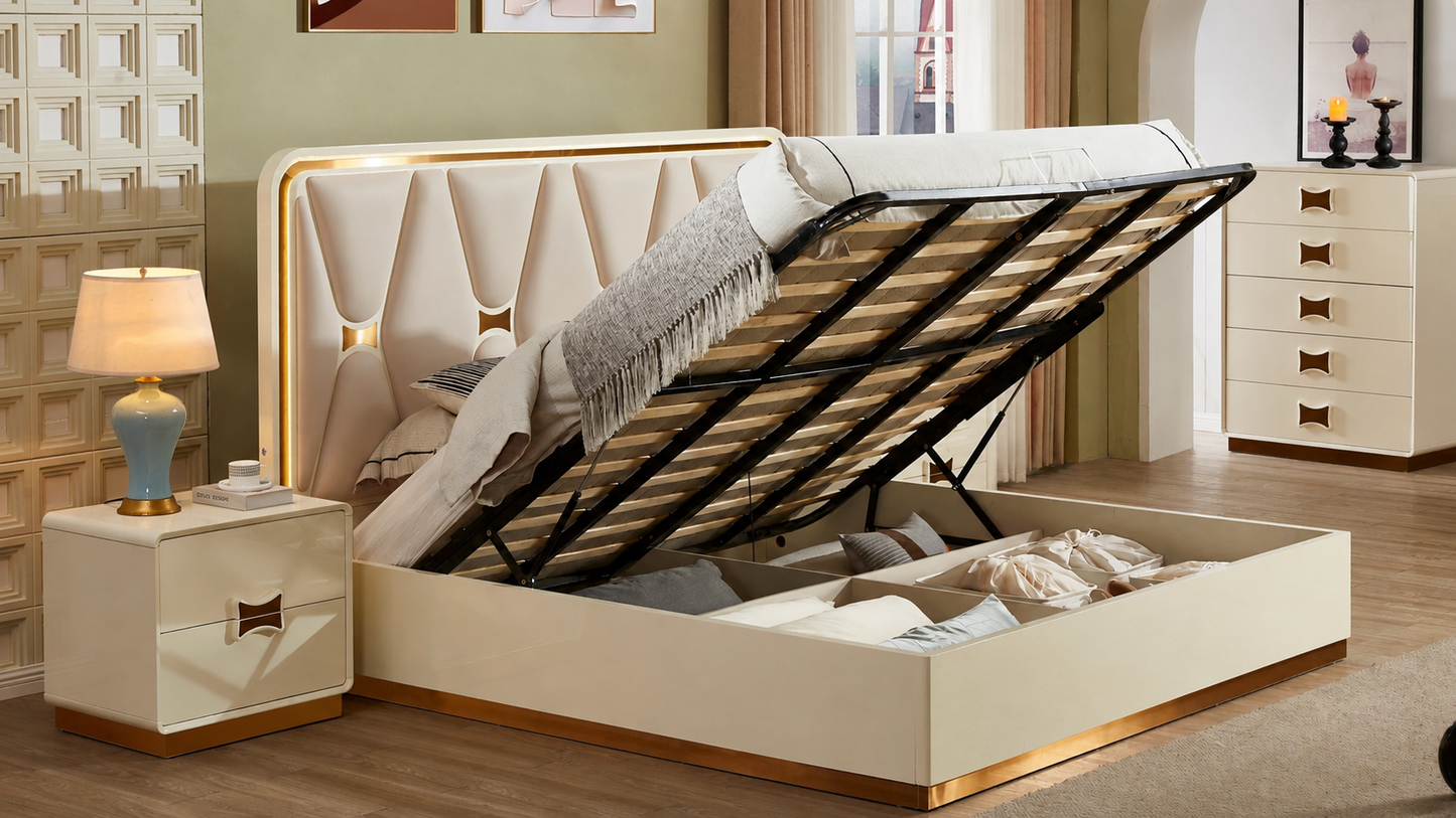 Venus Modern Lift-Top Bedroom Set