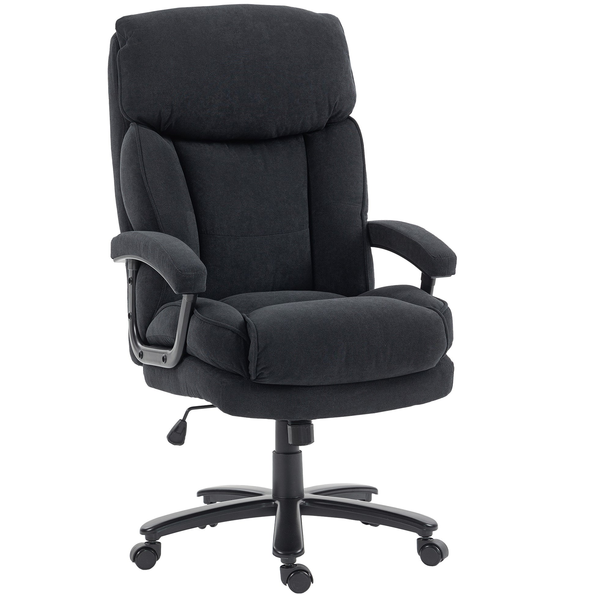 HOMCOM Big & Tall Heavy-Duty Executive Office Chair, 200kg Capacity, Black