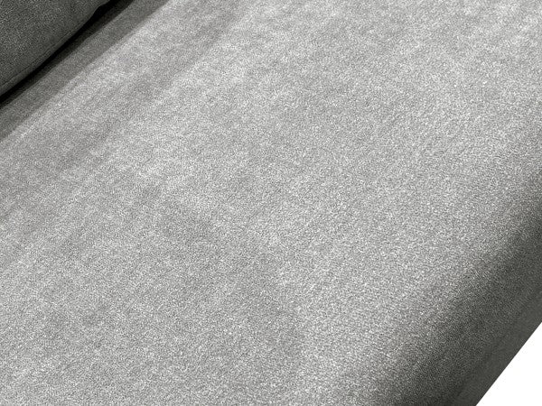 Ellison Modern 3-Seater Dark Grey Sofa | Durable Polyester Fabric & Splayed Legs