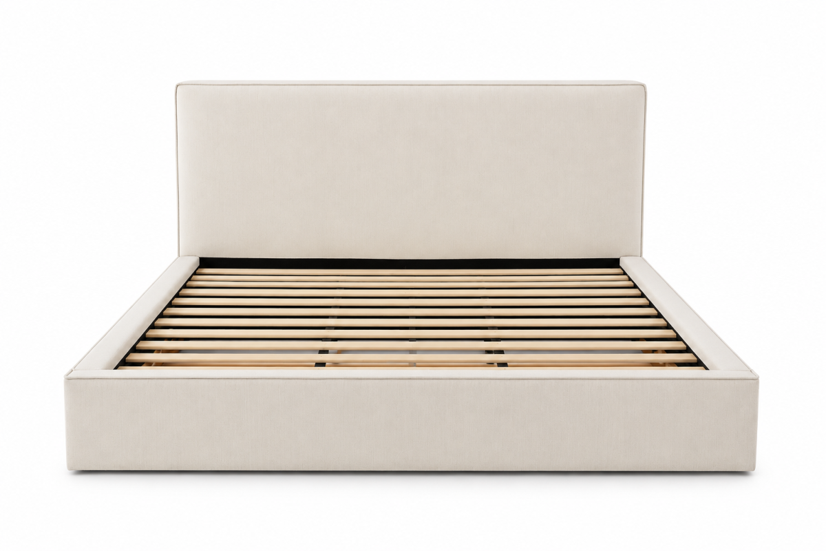 Upholstered Solid Wood Storage Bed
