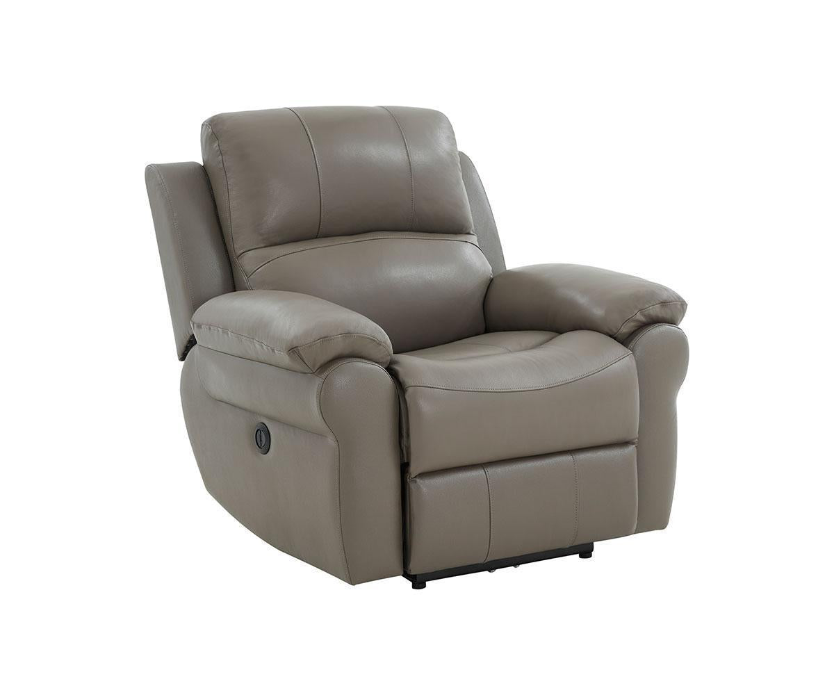 Luxurious Grey Power Recliner Sofa Set with USB, Wireless Charger & Cupholders