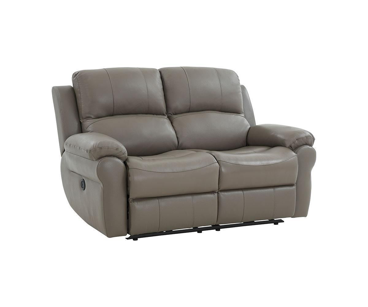 Luxurious Grey Power Recliner Sofa Set with USB, Wireless Charger & Cupholders