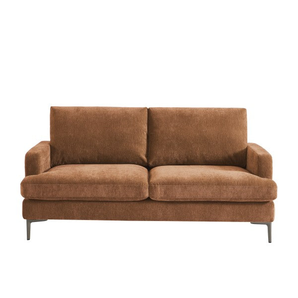Brassex Terracotta Three-Seater Sofa