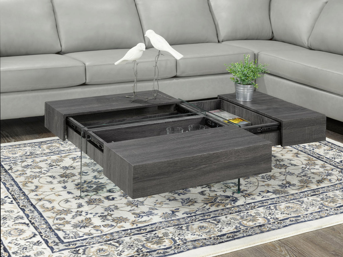 Glass Coffee Table – Grey