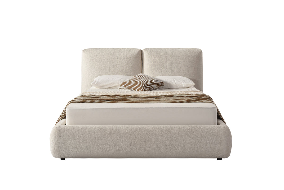 Upholstered Bed Frame – Beige