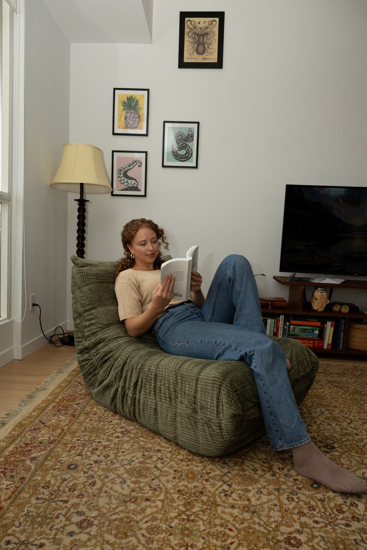 Modular Armless Chair – Sage
