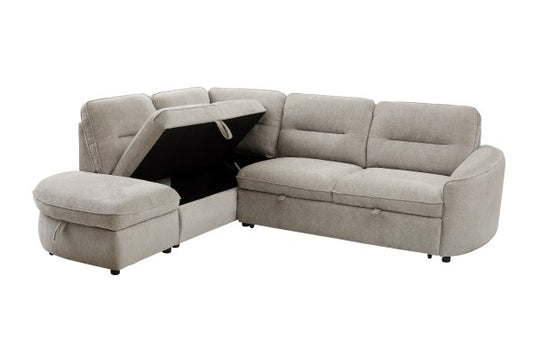 LHF SECTIONAL SLEEPER - BEIGE