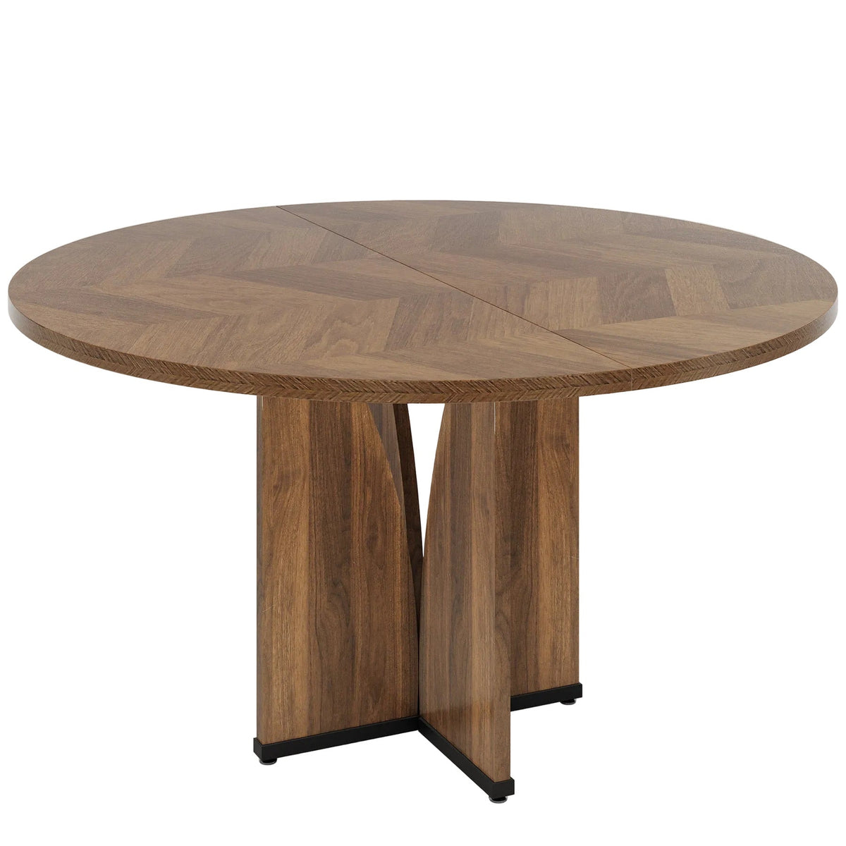 39" Round Dining Table, Farmhouse Kitchen Table for 4 People