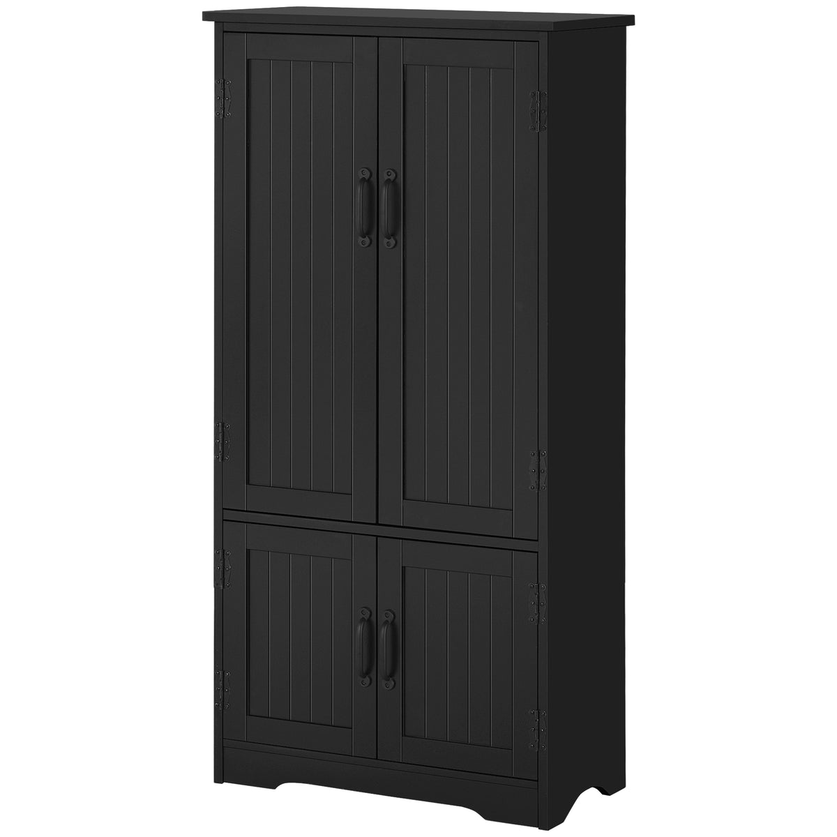 4-Door Pantry Storage Cabinet with Adjustable Shelves – 24"W x 49"H