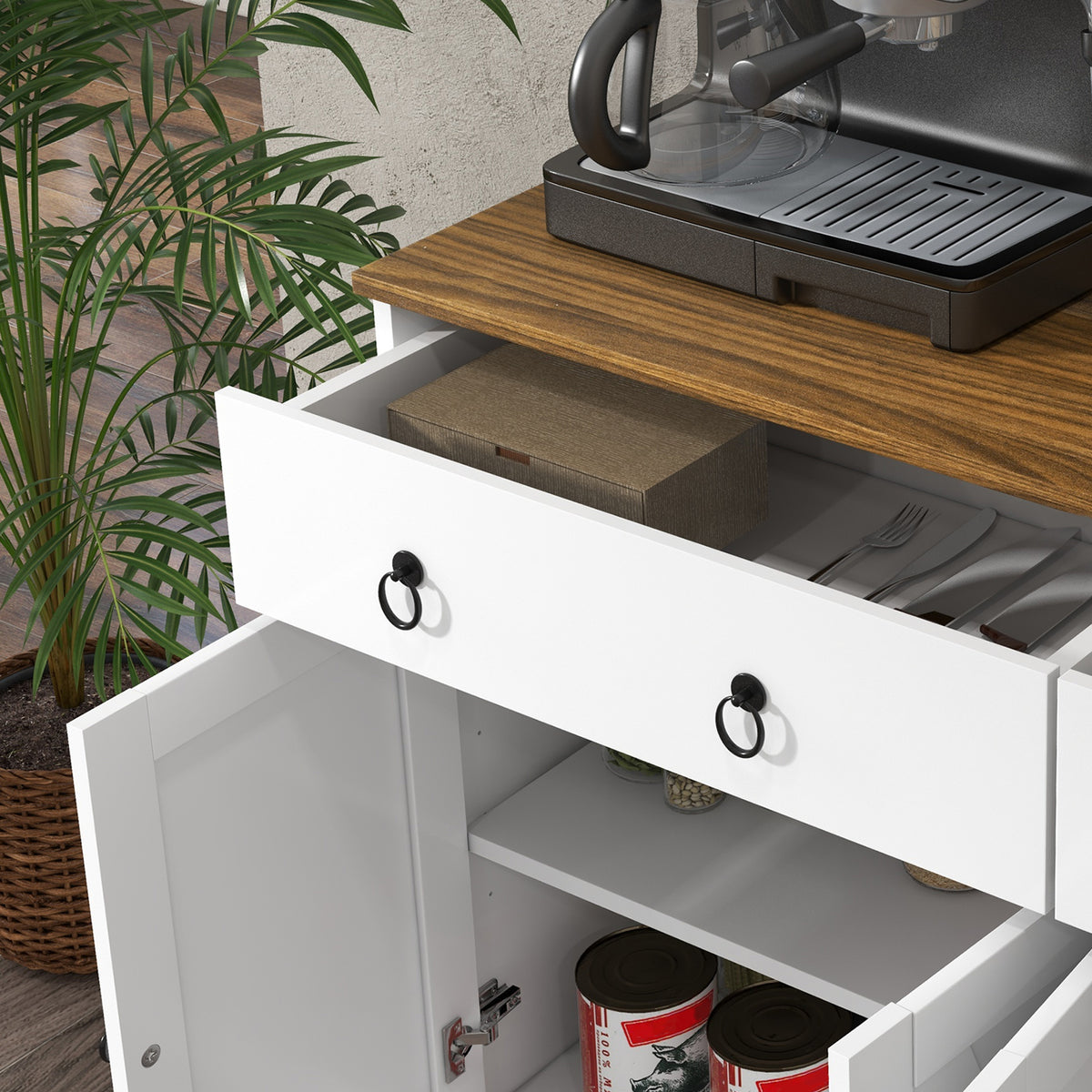 Sideboard Cabinet with 2 Drawers – 48"W x 30"H
