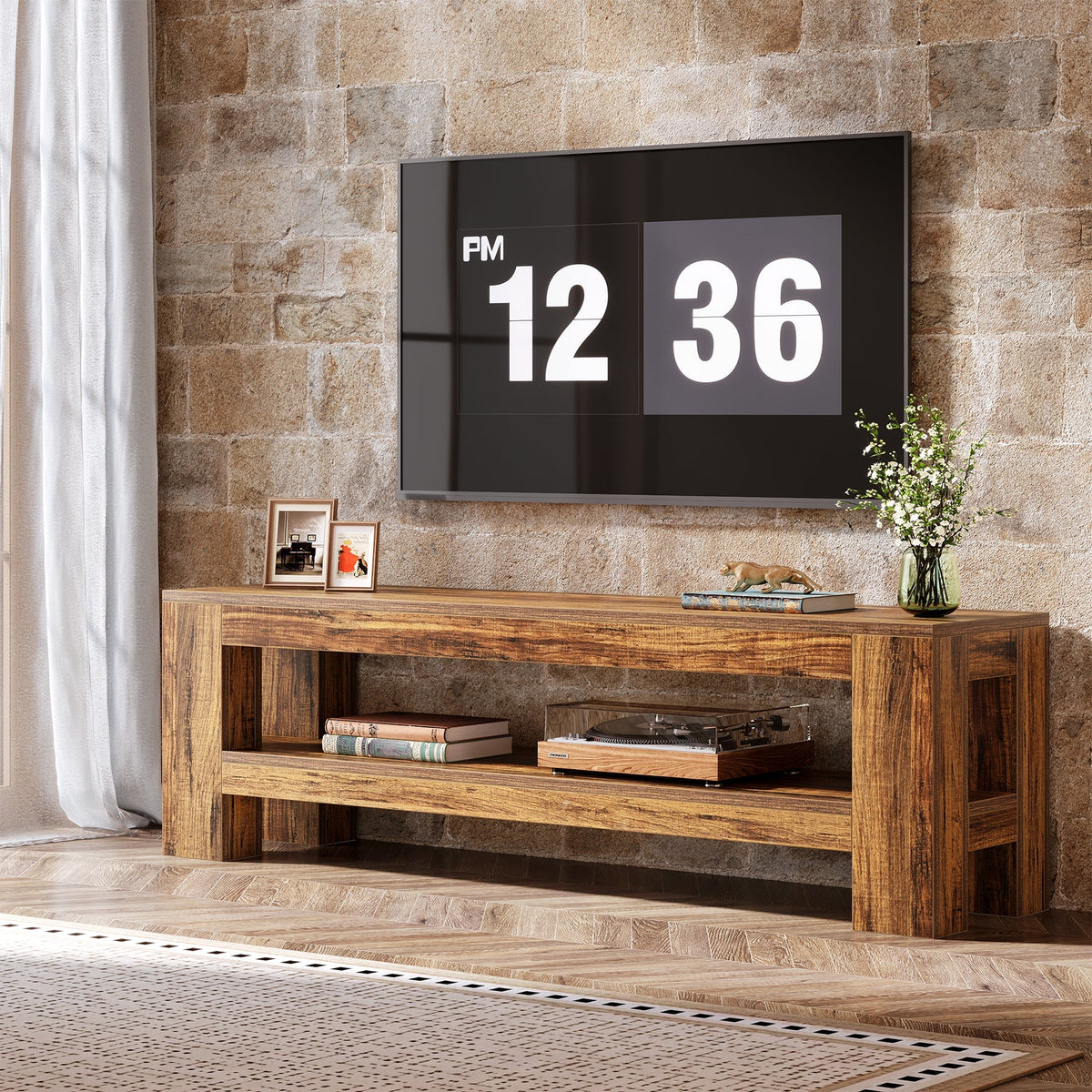 59" TV Stand, Media TV Console Entertainment Center for 55"-75" TVs