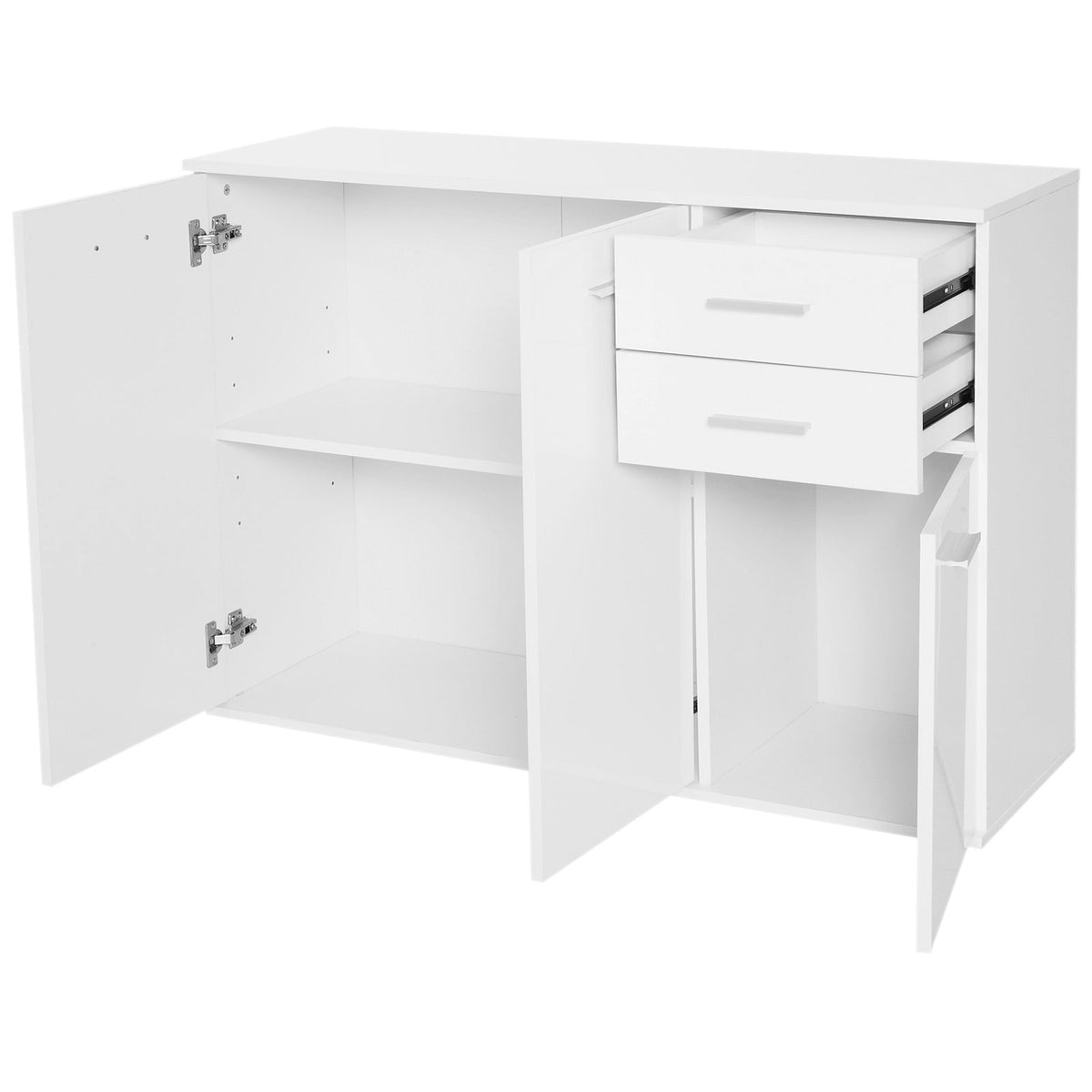 42" High Gloss Sideboard with 2 Drawers