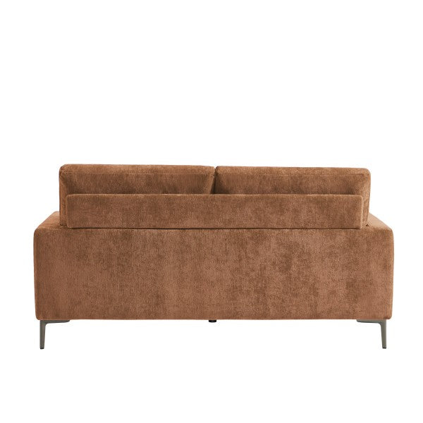 Brassex Terracotta Three-Seater Sofa