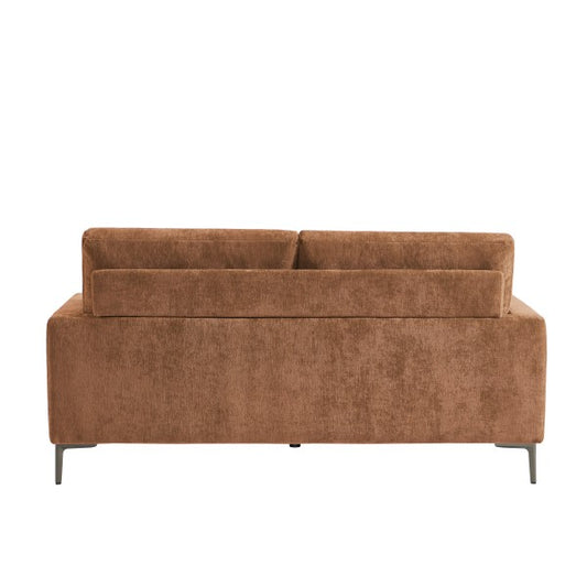 Brassex Terracotta Three-Seater Sofa