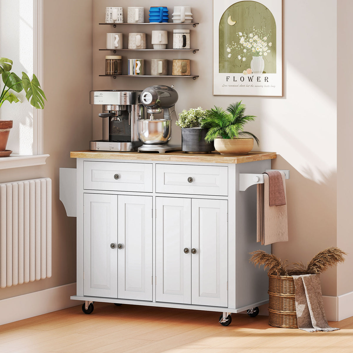 Kitchen Island with Storage – 44"W x 33"H