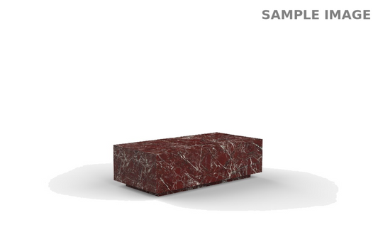 Marble Coffee Table – Burgundy