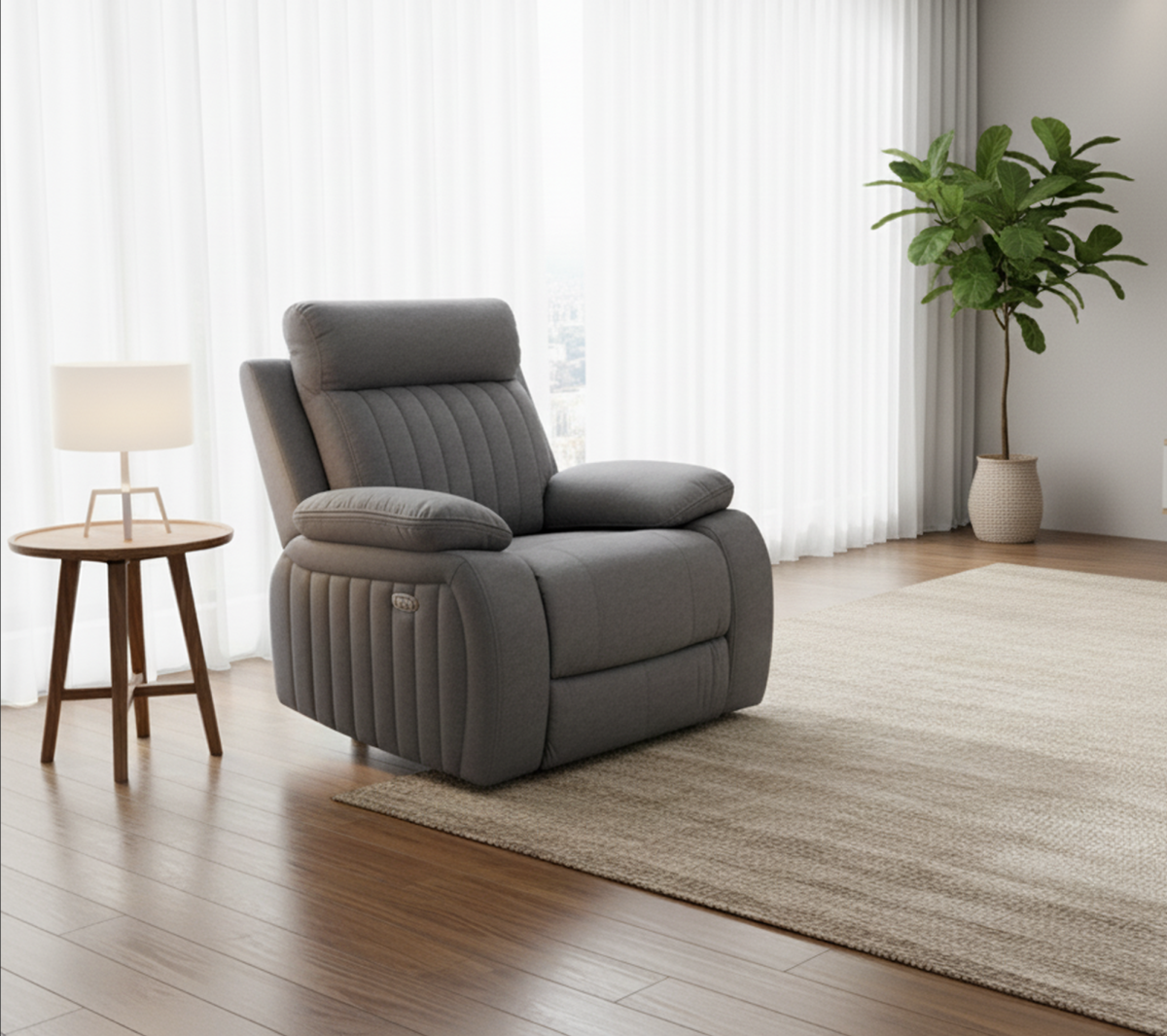 Upholstered Recliner Sofa